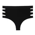 thumbnail image 2 of Swuxness Women's Seamless Cheeky Briefs Fashion Solid Color High Waisted Comfortable Breathable Soft Strench Panties, 2 of 5