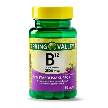 Spring Valley Vitamin B12 Tablets, 2500 mcg, 60