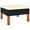 Black, variant on vidaXL Footstool Poly Rattan and Solid Eucalyptus Wood
