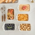 thumbnail image 3 of MALACASA, Series Bake.Bake, 4-Piece Porcelain Souffle Brulee Dish Baking Dishes, White Dinnerware Set, with Double Handle (14 x 11 x 4.5 cm), 3 of 9
