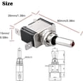 thumbnail image 2 of Interruptor de palanca Linkstyle 12 V LED impermeable de 3 pines SPST 20A, 2 of 9