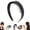 Black-1PC, variant on Tortoise Shell Headband – Thick Wide Acetate Hair Band with Teeth, No Slip Retro Style Hair Accessory for Women Daily Wear