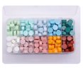 thumbnail image 1 of 10/15 Grids Retro Sealing Wax Seal Stamp Kit Colorful Sealing Wax Bead DIY Birthday Party Invitation Decor Gift Card Making Tool, 1 of 4