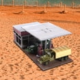 thumbnail image 1 of 1:72 1:64 Gas Station Model Architecture Scene Model for Accessory War Scene retro, 1 of 8