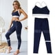 thumbnail image 1 of 2 Piezas de aje de Yoga para Mujer, Elástico, Fitness, Gimnasio, Chándal, Ropa de Ejercicio, Top Corto Sin Costuras, , Pantalones L Baoblaze Traje de entrenamiento de mujer, 1 of 8