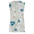 thumbnail image 4 of Pompotops Women's V-Neck Leisure Sleeveless Printing Vest Tops, 4 of 5