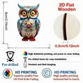 thumbnail image 2 of Wooden Owl Ornament under $5! CQCYD Wooden Owl Ornaments Set of 10, Christmas Tree Hanging Decor, 2D Wood Owl Pendants, Natural Wood Craft Ornament, Festive Holiday Home Decoration, 2 of 7