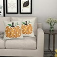 thumbnail image 6 of Fall Pillow Covers 20X20 Inch Set of 2 Polka Dots Pumpkin Pillow Cases Autumn Thanksgiving Decorative Pillow Covers Cotton Linen Cushion Case Home Decor for Couch Sofa Patio Porch Outdoor, 6 of 6