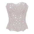 thumbnail image 3 of Boned Corset Top for Cosplay: Sleeveless Lace-Up Bustier for Women for Costume Parties and Body Shaping Lingerie, 3 of 6