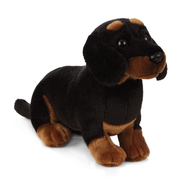Juguete para perros Living Nature Dachshund, de felpa suave y realista, 20 cm
