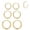 Gold tone, variant on Titanium Huggie Hoop Earrings 6/8/10mm Hypoallergenic Earrings Hoop Cartilage Helix Lobes Hinged Sleeper Earrings for Men Women