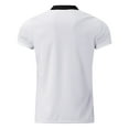 thumbnail image 3 of Gubotare Mens Polo Mens Polo Shirts Short Sleeve Moisture Wicking Golf Polo Collared Shirt Tennis T-Shirt Tops,White M, 3 of 4