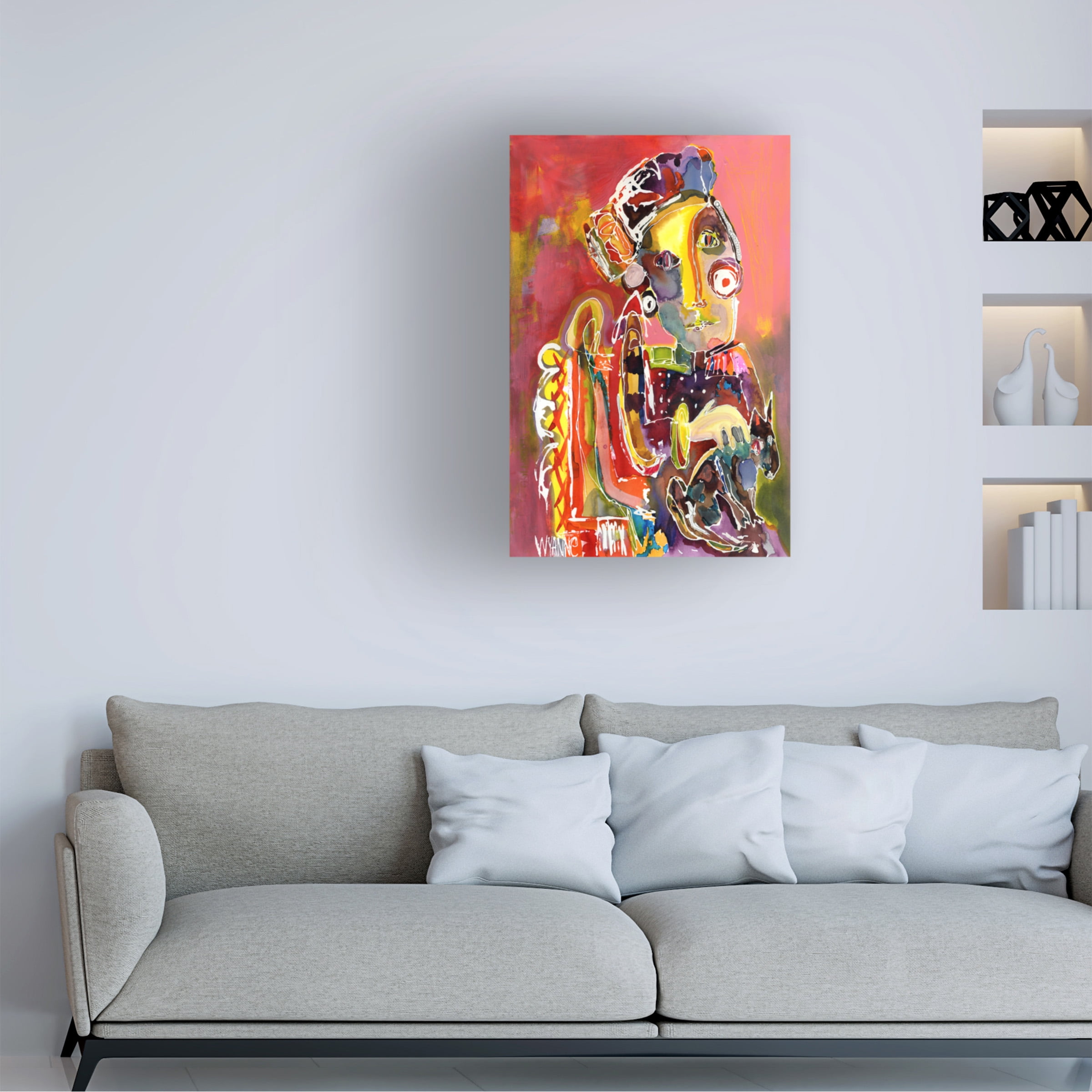 Trademark Fine Art 'She Waits For No One' Canvas Art by Wyanne