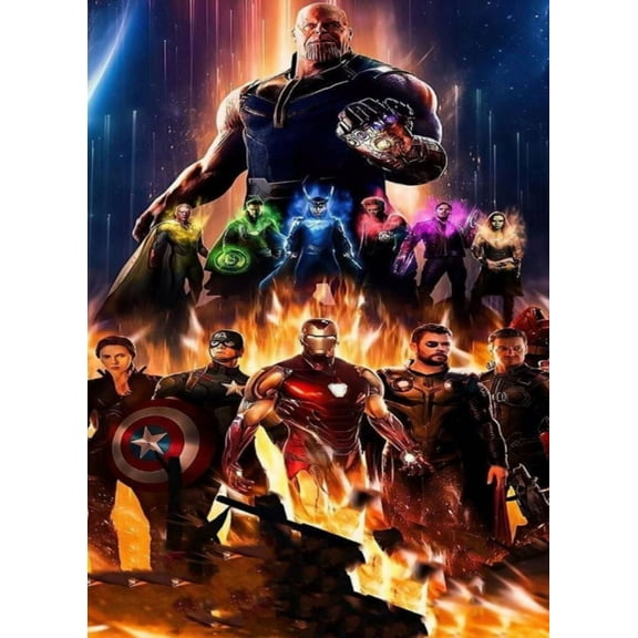 Thanos Diamond Art Painting Kits, Diamond Art, Full Drill 5d Diamond Dots Kits Gem Art for Adults Wall Home Decor(12"x16")