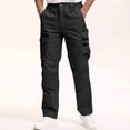 thumbnail image 6 of Purcolt Men's Cargo Pants Casual Straight Leg Baggy Trousers Streetwear Athletic Pants Water Resistant Ripstop Outdoor Hiking Pants, 6 of 9