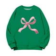thumbnail image 6 of dazeni Cute Bowknot Sweatshirs for Teen Girls Oversized Crewneck Sweatshirts Casual Long Sleeve Pullover Blouse, 6 of 7