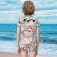 thumbnail image 3 of The Aristocats Boys Two Piece Rash Guard Swimsuits Kids Short Sleeve Swimwear Sets Bathing Suit, 3 of 7