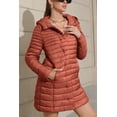 thumbnail image 4 of Giolshon Women's Puffer Jacket Quilted Lightweight Padding Hood Packable Bubble Coat, 4 of 4