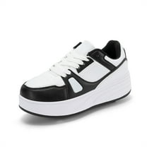LASUDRAA Roller Skate Shoes for Kids Girls Women Detachable Wheeled Fashion Sneakers