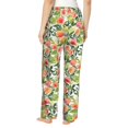 thumbnail image 3 of Balery Fruits Peach1 print Women's Pajama Pants,Ultra Lightweight Pjs,Lounge Pant-Small, 3 of 9