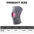 thumbnail image 2 of 1pcs Silicone Non-Slip Sports Knee Pads Shock Absorption Stabilizing Patella Open Jump Rope Knee Pads, 2 of 5