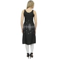 thumbnail image 5 of Bimba Womens Black Moss Georgette Kurti With Tassel Summer Wear Tunic Blouse-6, 5 of 7