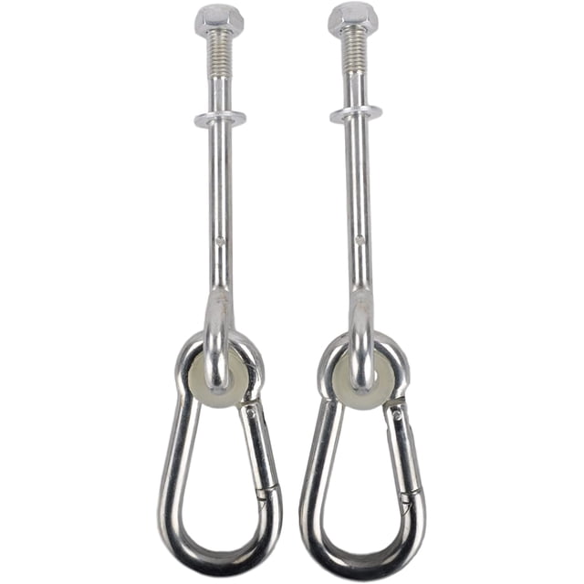Woeilo Support de Balançoire 3/8 Pouces X 4 Pouces avec Pince à Ressort (Paire)