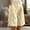Beige, variant on Women's Casual Printed Half Shorts Pants Summer Elastic Waist Buttons Casual Pockets Pants