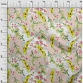 thumbnail image 3 of oneOone Rayon Yellow Fabric Asian Japanese Koifish Diy Clothing Quilting Fabric Print Fabric By Yard 56 Inch Wide, 3 of 5
