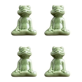 thumbnail image 1 of 4Pcs Frog Ornaments, Ceramic Small Frog Decorative Tea Table Desktop Tea Favor Tea Player Decorations Furnishings,C, 1 of 7