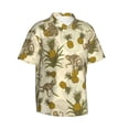 thumbnail image 2 of Qekee Monkeys and Pinealpples print Hawaiian Shirt for Men Short Sleeve Button Down Shirts Beach Tropical Casual Shirts, 2 of 9