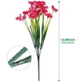 thumbnail image 3 of OTEMRCLOC 6 Bundles Artificial Flowers Outdoor UV Resistant Fake Flowers No Fade Faux Plastic Plants Garden Home Wedding Farmhouse Decor ?Rose red?, 3 of 15
