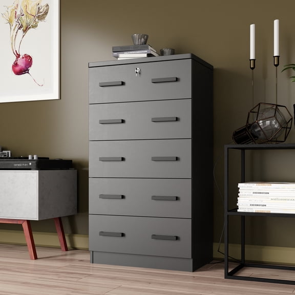 5 Deep Drawers 56" Tall Chest New Improved Design