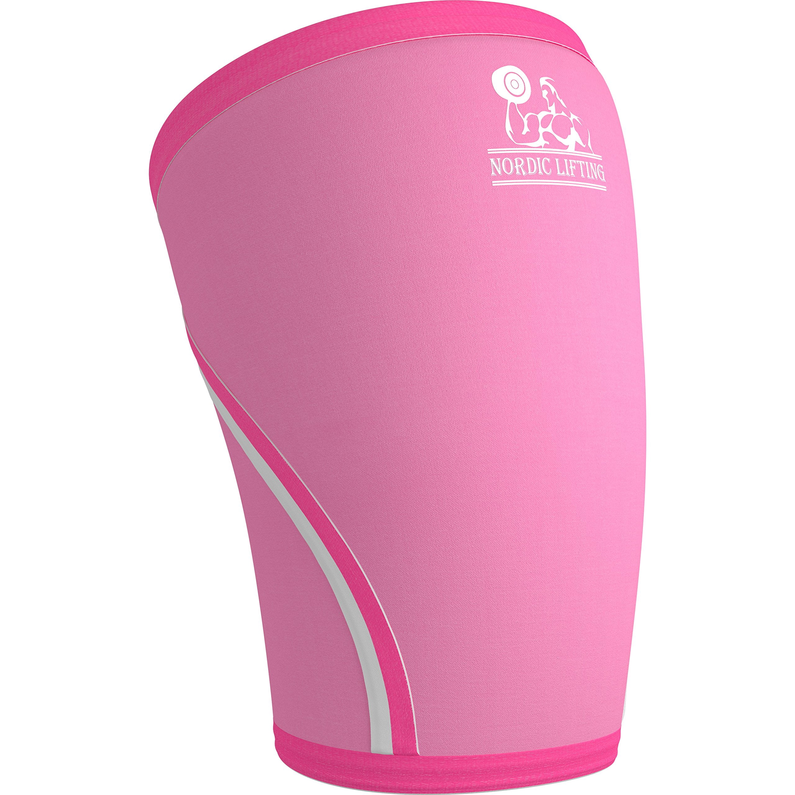 Nordic Lifting 7mm Neoprene Knee Brace Compression Sleeves  For Support, 1 Pair, Pink,XS