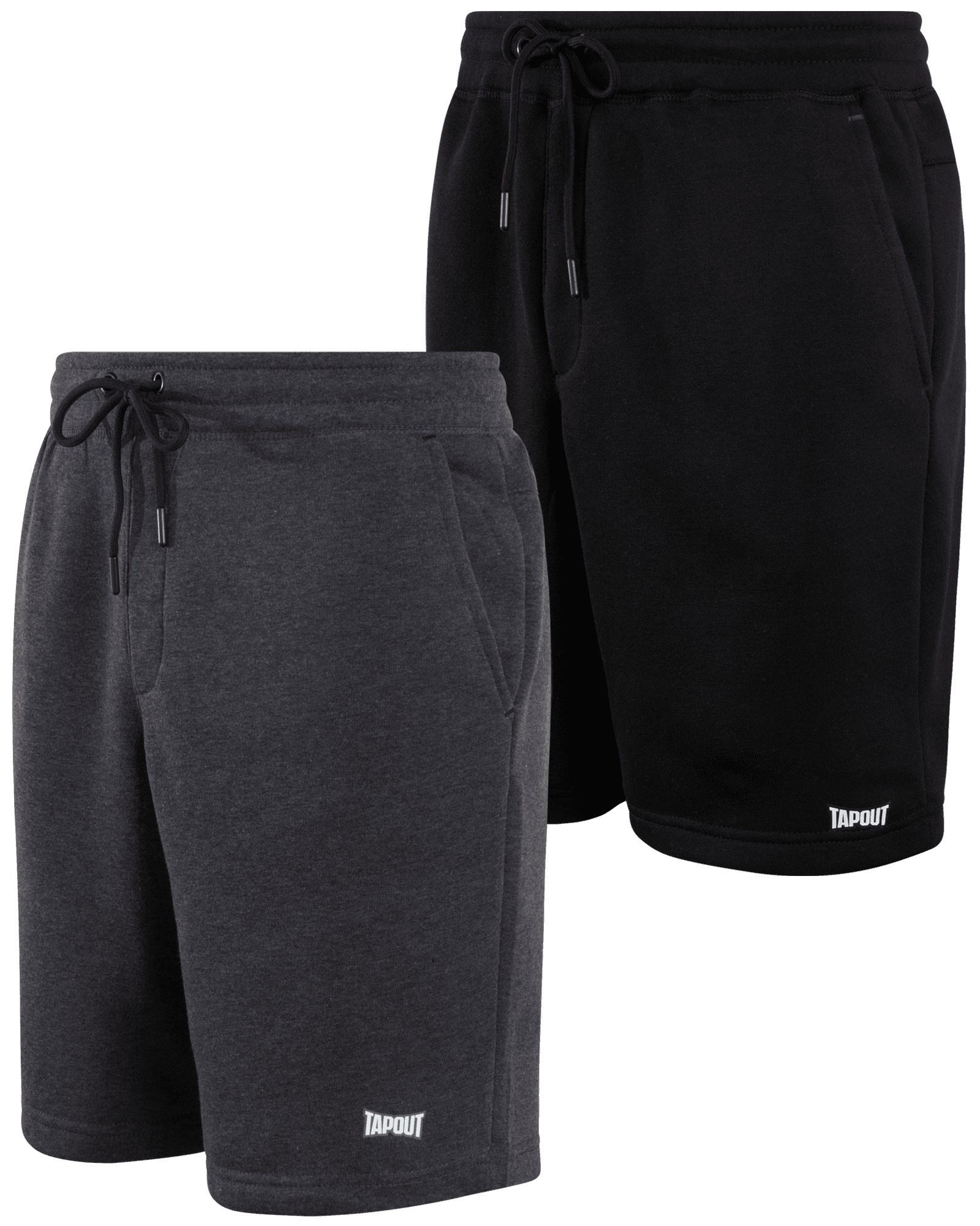 TAPOUT Men's Athletic Shorts 2 Pack Active Performance Fleece Gym