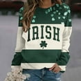 thumbnail image 5 of Culottes pour Femmes Chandail de la Saint-Patrick pour Femmes Chandails Imprimés Chandails Mignons Chandails d'Automne Chandail à Col Rond L Multicolore, 5 of 5