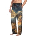 thumbnail image 6 of Pofeuu Starry Sky White Horse Print Men's Pajama Pants, Soft Lounge Pajama Pants with big pockets for Men Plaid Pj Bottoms-Large, 6 of 6