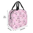thumbnail image 2 of Yiaed Rabbit Face Print Insulated Lunch Bag Reusable Cute Tote Lunch Box, Leakproof Cooler Lunch Bags for Work Office Travel School Picnic, 2 of 5