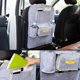 thumbnail image 3 of Riwesomey Asiento de coche para colgar en la parte trasera, soporte multibolsillo, bolsa de red, organizador, bolsa de viaje de almacenamiento Ventana automotriz gris claro Riwesomey JJ12880-03B, 3 of 6