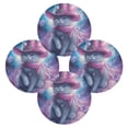 thumbnail image 5 of WOBOGO Mystery Kitten Round Placemats Set of 6 Heat Resistant Washable Kitchen Table Decorations 15.4in, 5 of 7