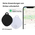 thumbnail image 2 of Localizador de artículos con rastreador GPS de alcance ilimitado Funciona con Find My Bluetooth No se necesita una tercera aplicación - Negro, 2 of 5