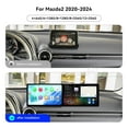 thumbnail image 3 of MOOKAKA 10.1"+10.1" Smart Display Radio Audio Media Player for Mazda 2 2020 2021 2022 2023 2024 Universal Car Navigation GPS Upgrade Headunit Android Replacement HD Screen Carplay Accessories, 3 of 15