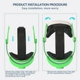 thumbnail image 3 of Courroie de Tête Confortable pour Meta Quest 3, Sangle de Remplacement Légère Accessoires VR, Réduit la Pression sur le Visage Confortable Pratique Design à Rabat Casque VR pour Quest 3, 3 of 7