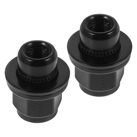 OUNONA 2 Pcs Black Tire Lug Nuts Heavy Duty Wheel Nuts Locks Compatible with Toyota Model Truck Lug Nuts