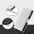 thumbnail image 3 of LANFENG Crossbody Wallet Case for Apple iPhone 12 Pro Max Leather Phone Case with Card Holder Kickstand & Wrist Strap Cover Magnetic Closure Flip Handbag Zipper Purse Shell for Women(White), 3 of 7