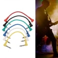 thumbnail image 4 of Pedal Cable, High Fidelity Signal Right Angle Audio Transmission Guitar Effect Cable 6.35mm 6Pcs Universal Quiet  For Mixers, 4 of 8