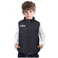thumbnail image 3 of ZCFZJW Heated Jacket Heated Vest for Kids Boy Girls, Sleeveless Lightweight USB Rechargeable Thick Warm Windproof Full Zip Up Down Jacket, Battery Not Included(Black#62,12-13 Years), 3 of 10