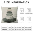 thumbnail image 5 of COMIO Boho Mid Century Throw Pillow Covers Leaves and Minimalist Line Grey Decorative Watercolor Pillow Cases Square Pillocases for Bed Sofa, 5 of 5