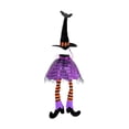 thumbnail image 1 of Funda para botella de vino con sombrero de bruja de Halloween, decoración de Halloween para mesa de comedor Púrpura, 1 of 9