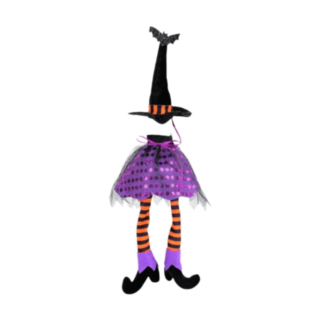 Funda para botella de vino con sombrero de bruja de Halloween, decoración de Halloween para mesa de comedor Púrpura